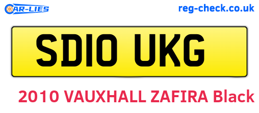 SD10UKG are the vehicle registration plates.