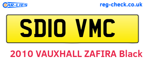 SD10VMC are the vehicle registration plates.