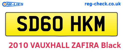 SD60HKM are the vehicle registration plates.