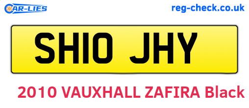 SH10JHY are the vehicle registration plates.