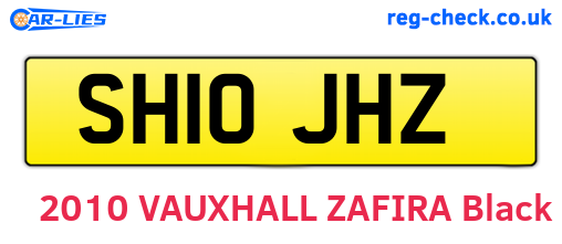 SH10JHZ are the vehicle registration plates.