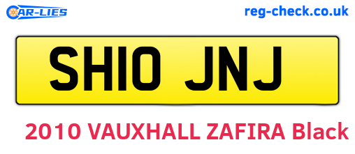SH10JNJ are the vehicle registration plates.