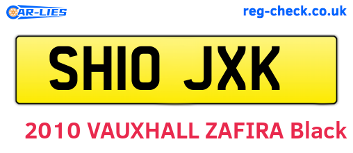 SH10JXK are the vehicle registration plates.