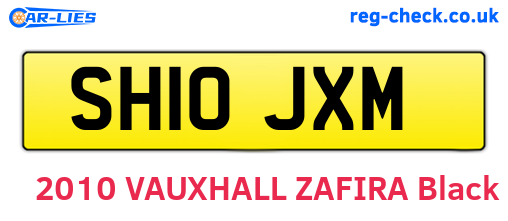 SH10JXM are the vehicle registration plates.