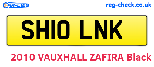 SH10LNK are the vehicle registration plates.