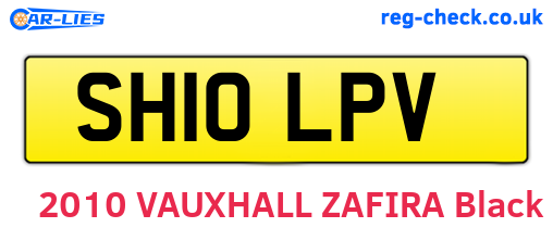 SH10LPV are the vehicle registration plates.