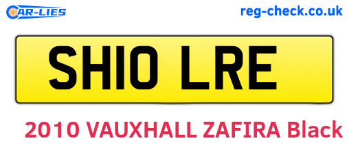 SH10LRE are the vehicle registration plates.