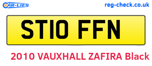 ST10FFN are the vehicle registration plates.
