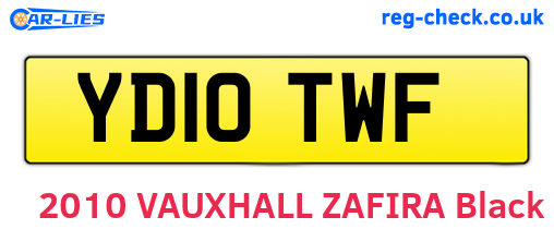 YD10TWF are the vehicle registration plates.