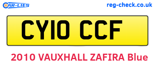 CY10CCF are the vehicle registration plates.