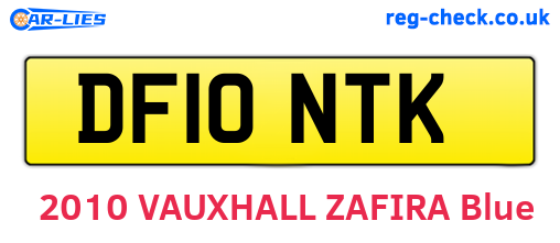 DF10NTK are the vehicle registration plates.