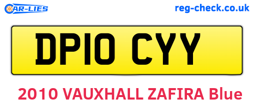 DP10CYY are the vehicle registration plates.