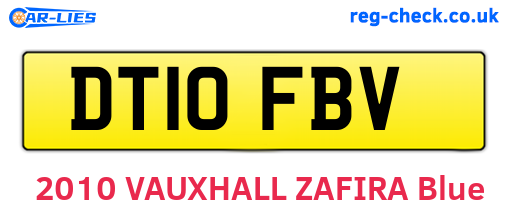 DT10FBV are the vehicle registration plates.