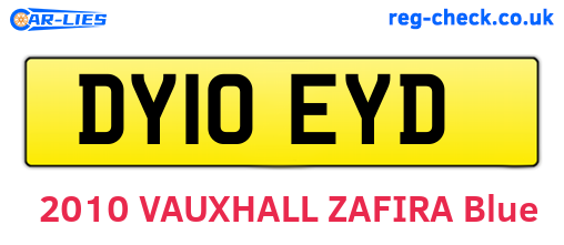 DY10EYD are the vehicle registration plates.