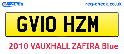 GV10HZM are the vehicle registration plates.