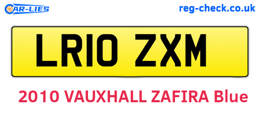 LR10ZXM are the vehicle registration plates.