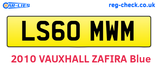 LS60MWM are the vehicle registration plates.