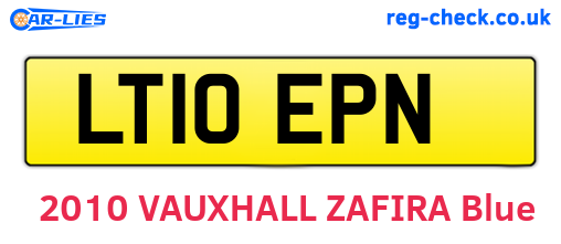 LT10EPN are the vehicle registration plates.