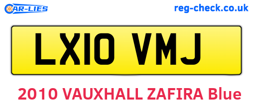 LX10VMJ are the vehicle registration plates.