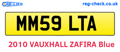 MM59LTA are the vehicle registration plates.