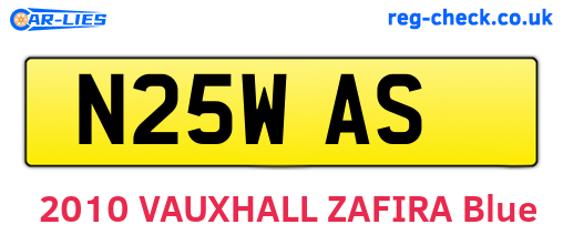 N25WAS are the vehicle registration plates.