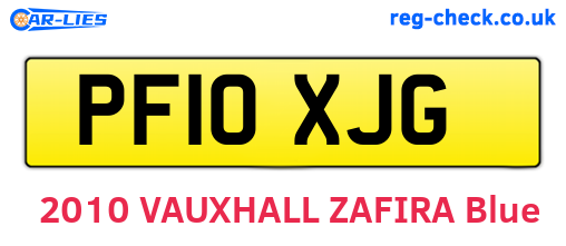 PF10XJG are the vehicle registration plates.