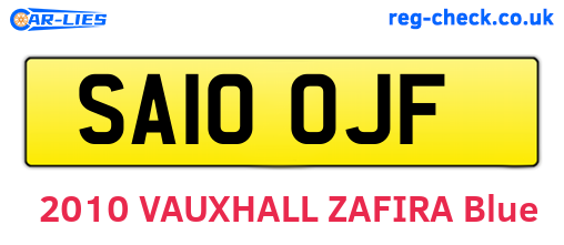 SA10OJF are the vehicle registration plates.