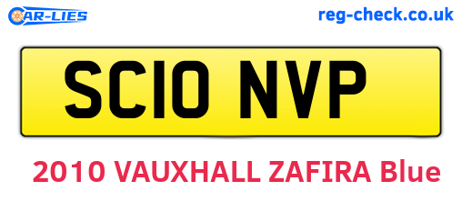 SC10NVP are the vehicle registration plates.