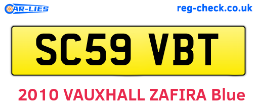 SC59VBT are the vehicle registration plates.