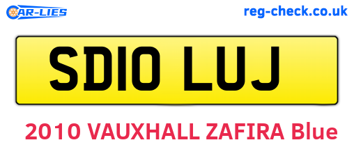 SD10LUJ are the vehicle registration plates.