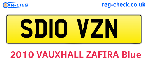 SD10VZN are the vehicle registration plates.