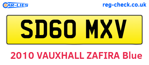 SD60MXV are the vehicle registration plates.