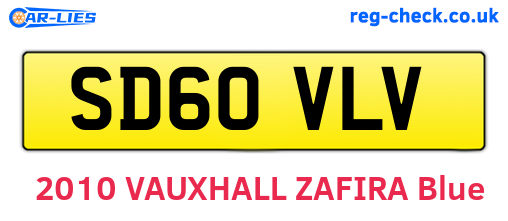 SD60VLV are the vehicle registration plates.