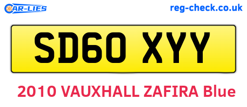 SD60XYY are the vehicle registration plates.