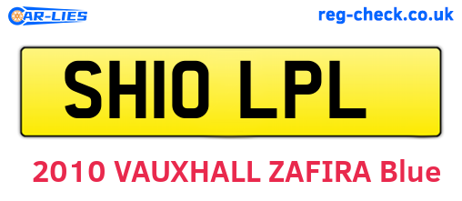 SH10LPL are the vehicle registration plates.