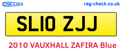 SL10ZJJ are the vehicle registration plates.