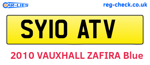 SY10ATV are the vehicle registration plates.