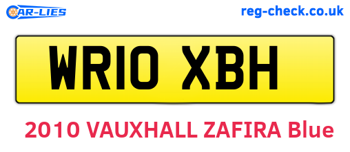 WR10XBH are the vehicle registration plates.