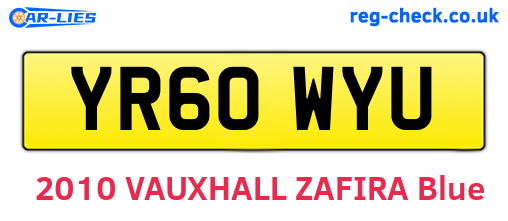YR60WYU are the vehicle registration plates.
