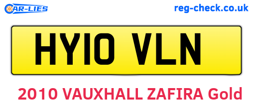 HY10VLN are the vehicle registration plates.