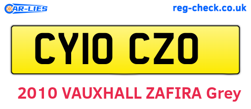 CY10CZO are the vehicle registration plates.