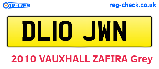 DL10JWN are the vehicle registration plates.