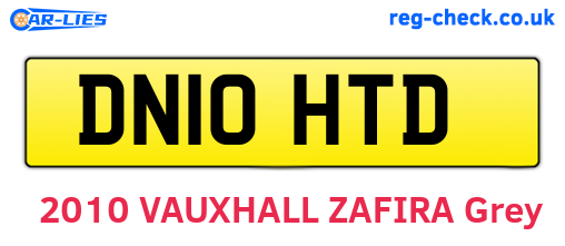 DN10HTD are the vehicle registration plates.