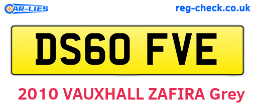 DS60FVE are the vehicle registration plates.