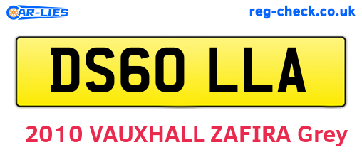 DS60LLA are the vehicle registration plates.