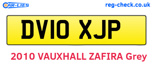 DV10XJP are the vehicle registration plates.