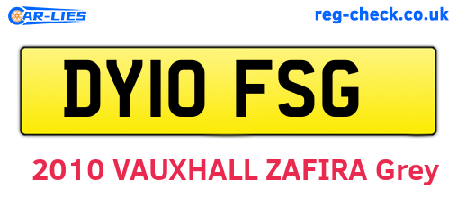 DY10FSG are the vehicle registration plates.