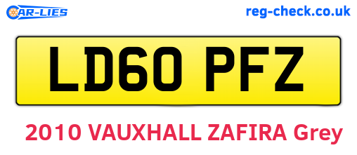 LD60PFZ are the vehicle registration plates.