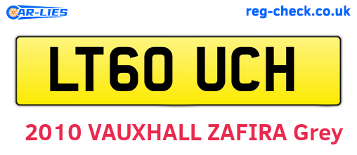 LT60UCH are the vehicle registration plates.