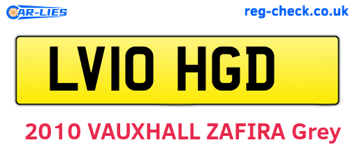 LV10HGD are the vehicle registration plates.